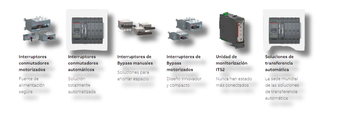 Interruptores 
Conmutadores
Motorizados abb